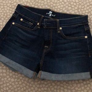 7 for all mankind denim shorts